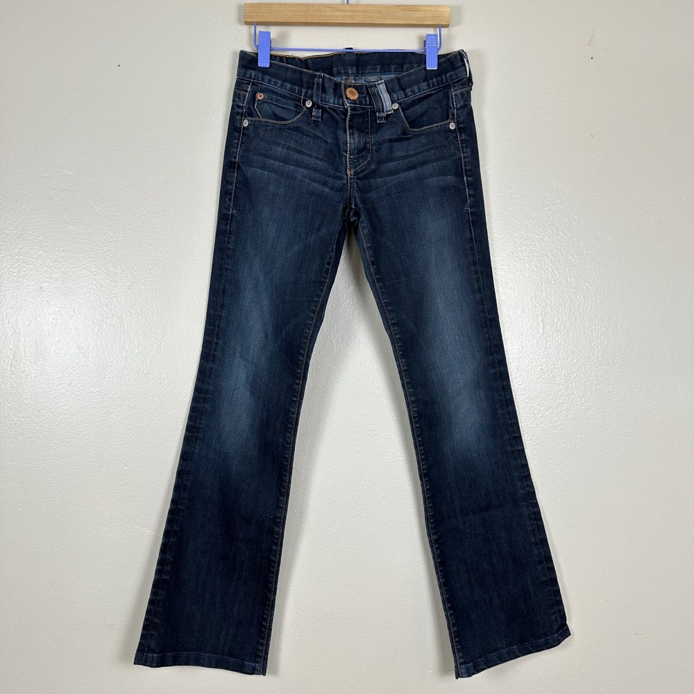 Armani Exchange Women's 0 Bootcut Jeans Dark Wash Stretch Low Rise Made in‎ USA